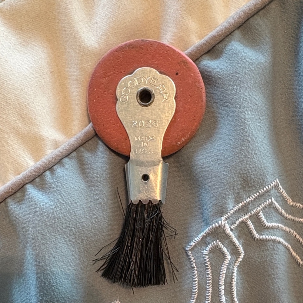 Vintage Goodyear typewriter eraser with brush